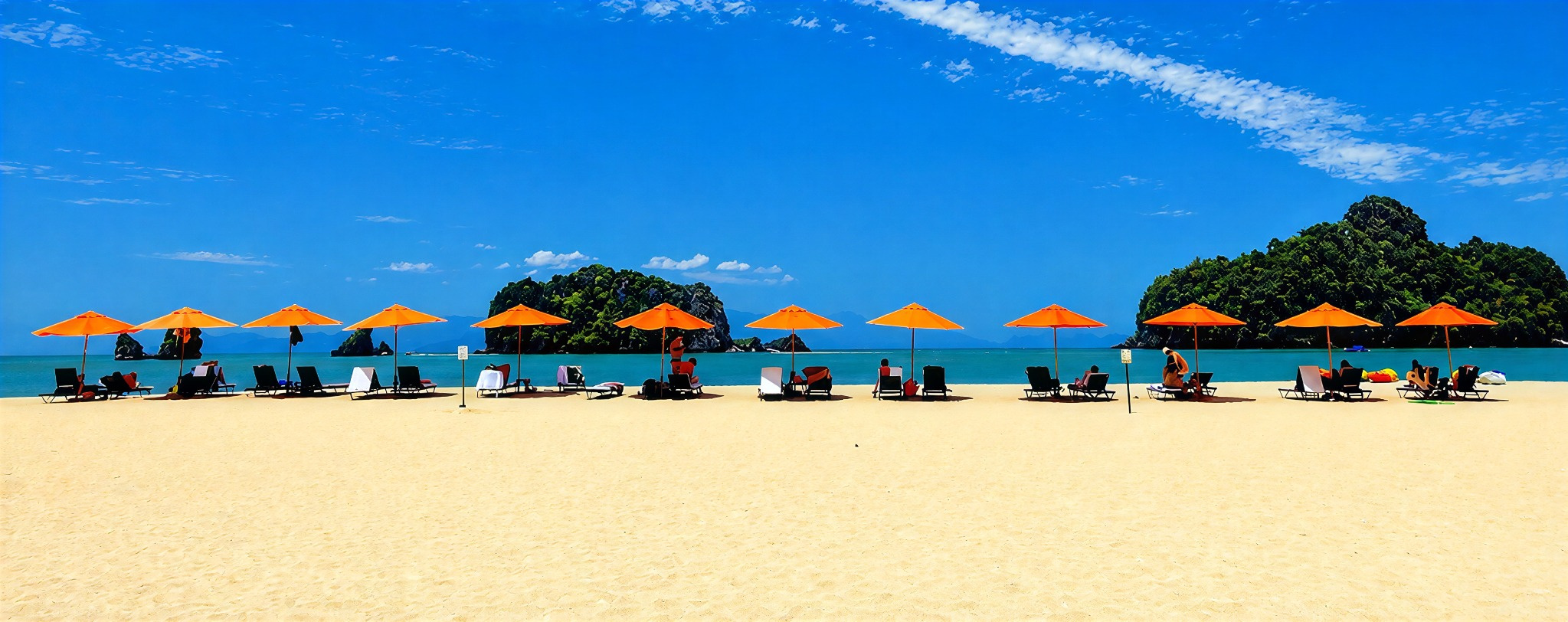 Tropical beach filming location in Malaysia